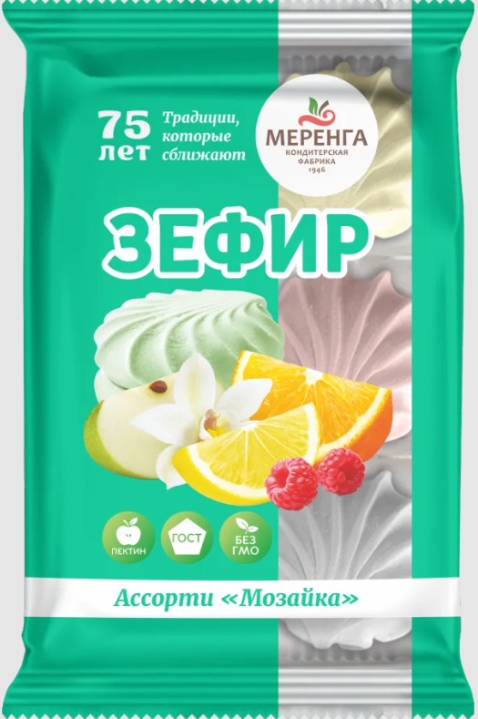 №1 Меренга Зефир Мозайка, 270г  в Кургане