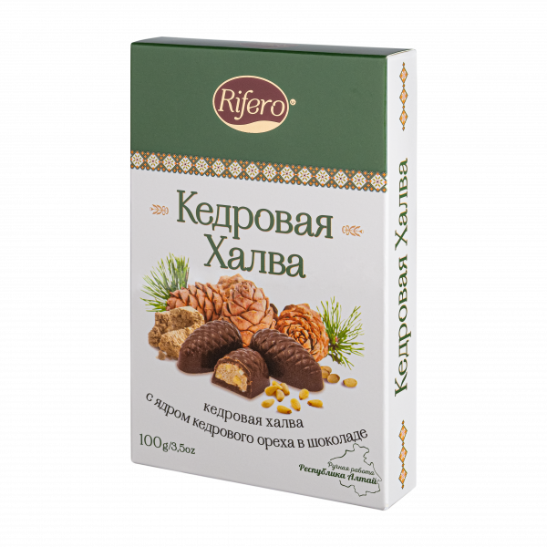 №1 Риф и ко Конфеты "Кедровая халва" 100г   в Кургане